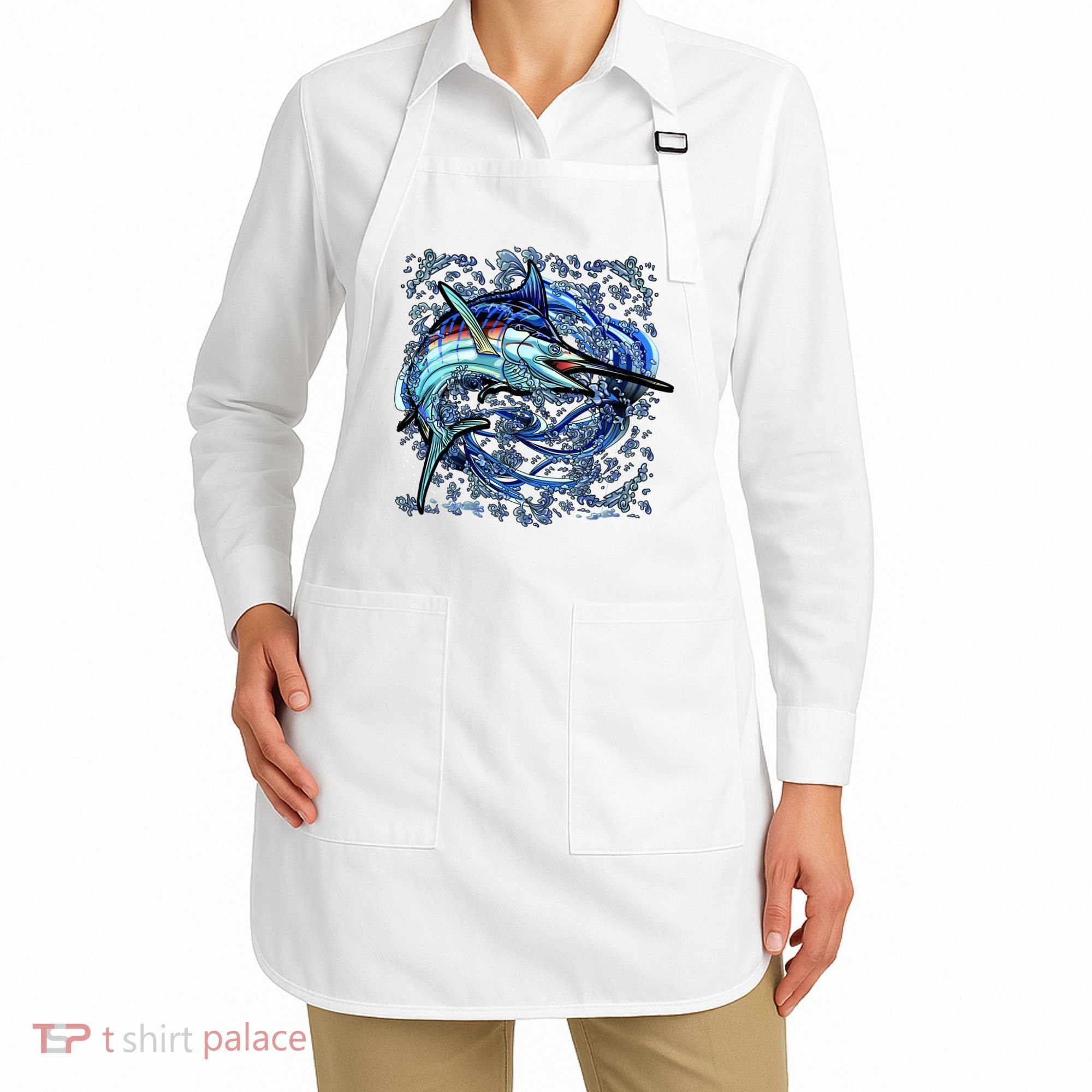 Blue Marlin Apron