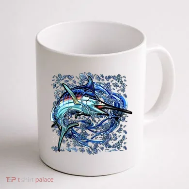 Blue Marlin Coffee Mug back