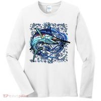 Blue Marlin Women's Long Sleeve Shirt thumb 0