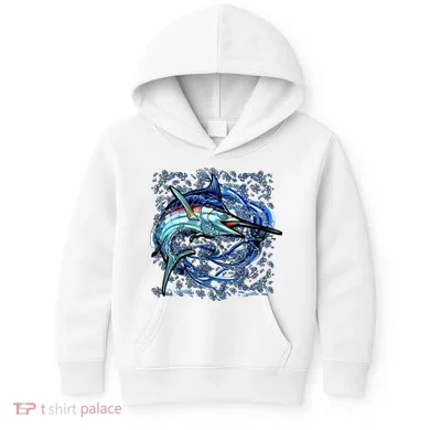 Blue Marlin Kids Hoodie