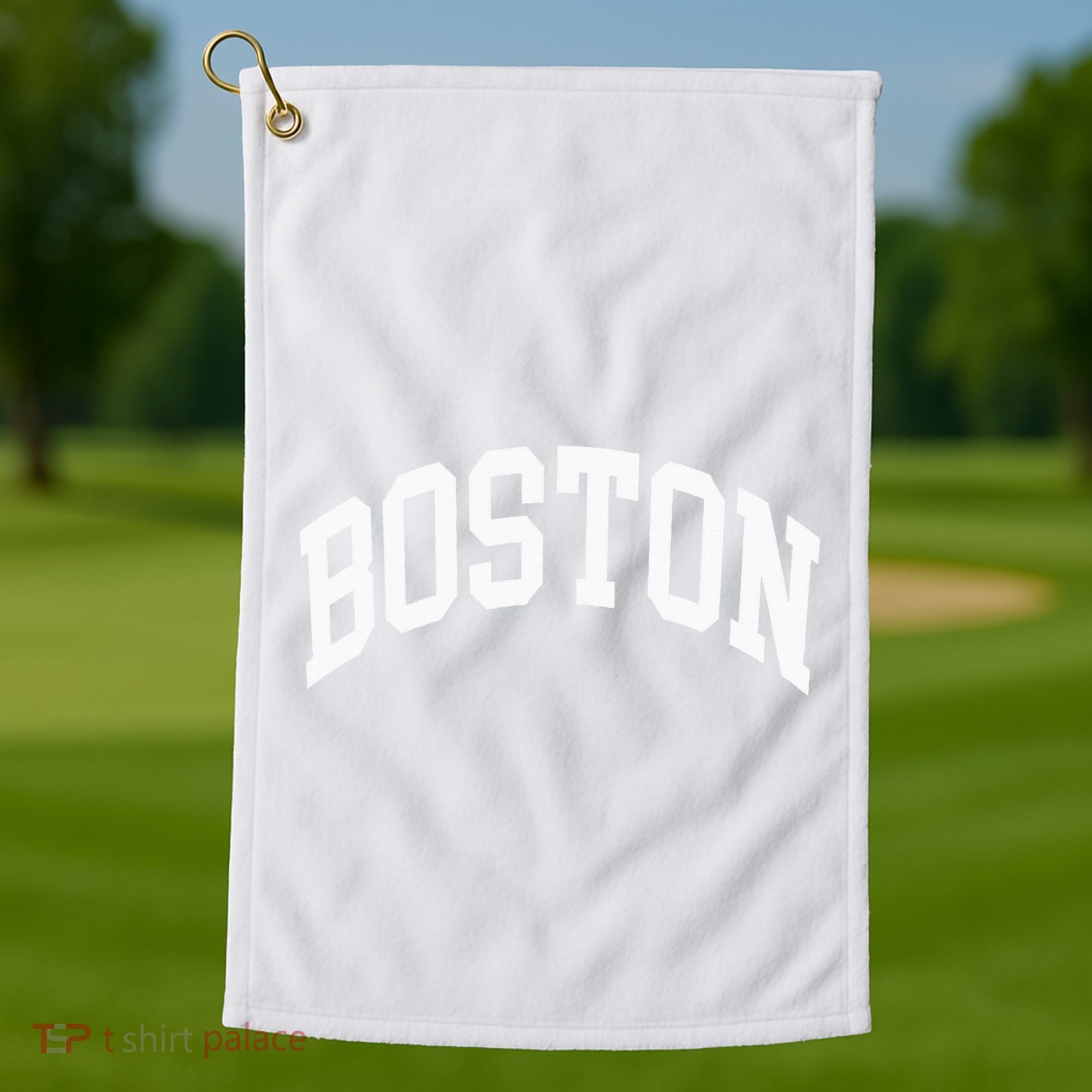 Boston Massachusetts Golf Towel
