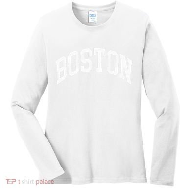 Boston Massachusetts Women's Long Sleeve Shirt