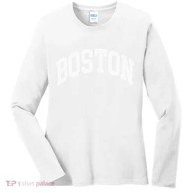 Boston Massachusetts Women's Long Sleeve Shirt