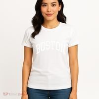 Boston Massachusetts Women's T-Shirt thumb 4
