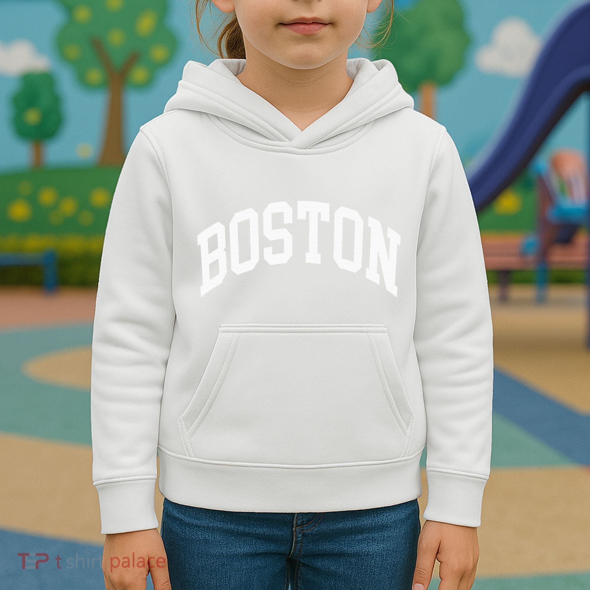 Boston Massachusetts Kids Hoodie