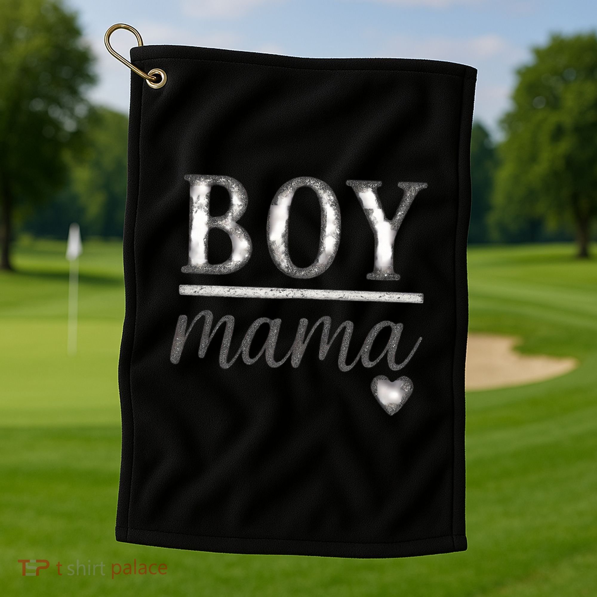 Boy Mama Golf Towel