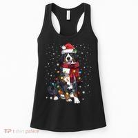 Bernese Mountain Christmas Tree Lights Dog Lover Xmas Women's Tank Top thumb 0