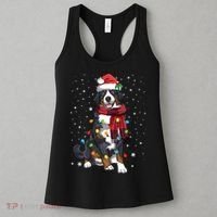 Bernese Mountain Christmas Tree Lights Dog Lover Xmas Women's Tank Top thumb 3