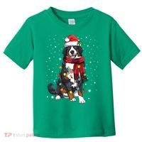 Bernese Mountain Christmas Tree Lights Dog Lover Xmas Toddler T-Shirt thumb 0