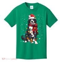 Bernese Mountain Christmas Tree Lights Dog Lover Xmas Kids T-Shirt thumb 0