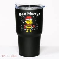 Bee Merry Cute Christmas Winter Holidays Pajama Pun Tumbler thumb 0