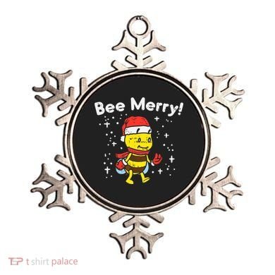 Bee Merry Cute Christmas Winter Holidays Pajama Pun Ornament