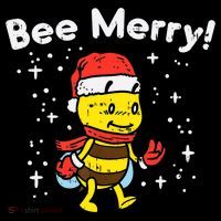 Bee Merry Cute Christmas Winter Holidays Pajama Pun Women's Tank Top thumb 5