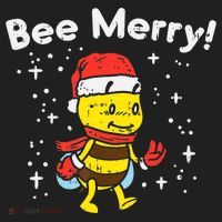 Bee Merry Cute Christmas Winter Holidays Pajama Pun Hat thumb 2