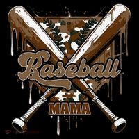 Baseball Mama Camo Baseball Home Plate Ice Cream Drip Mom Coffee Mug thumb 5