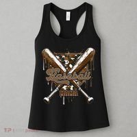 Baseball Mama Camo Baseball Home Plate Ice Cream Drip Mom Women's Tank Top thumb 3