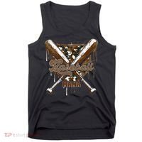 Baseball Mama Camo Baseball Home Plate Ice Cream Drip Mom Tank Top thumb 0
