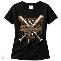 Baseball Mama Camo Baseball Home Plate Ice Cream Drip Mom Women's T-Shirt thumb 0
