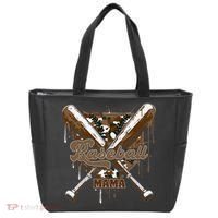 Baseball Mama Camo Baseball Home Plate Ice Cream Drip Mom Tote Bag thumb 0