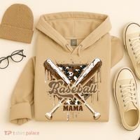 Baseball Mama Camo Baseball Home Plate Ice Cream Drip Mom Hoodie thumb 4
