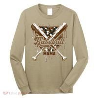 Baseball Mama Camo Baseball Home Plate Ice Cream Drip Mom Long Sleeve Shirt thumb 0
