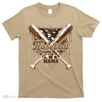 Baseball Mama Camo Baseball Home Plate Ice Cream Drip Mom T-Shirt thumb 0