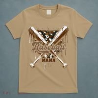 Baseball Mama Camo Baseball Home Plate Ice Cream Drip Mom T-Shirt thumb 5