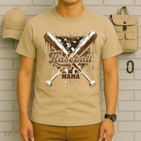 Baseball Mama Camo Baseball Home Plate Ice Cream Drip Mom T-Shirt thumb 6
