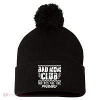 Bad Mom Club Our Kids Are Fine Probably Pom Pom 12in Knit Beanie thumb 0