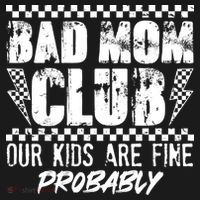 Bad Mom Club Our Kids Are Fine Probably Pom Pom 12in Knit Beanie thumb 2