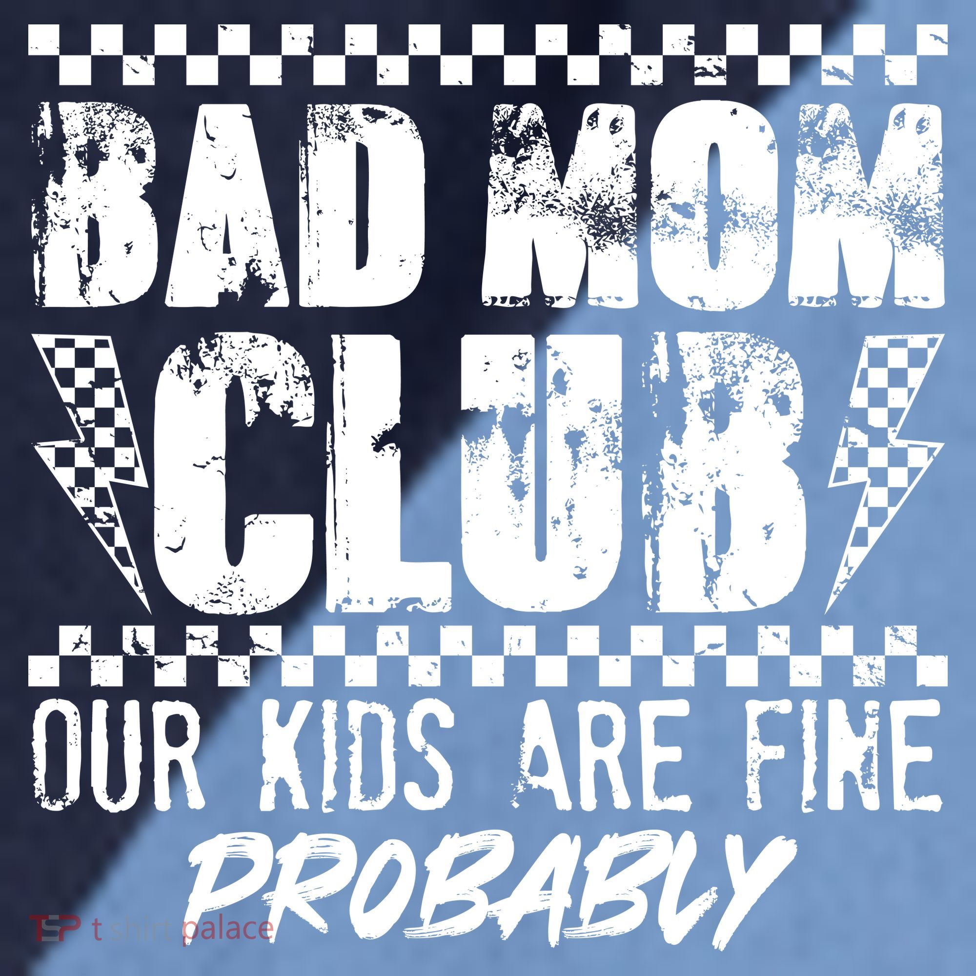 Bad Mom Club Our Kids Are Fine Probably Raglan Baseball Sleeve Shirt