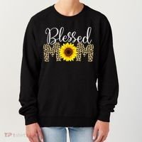 Blessed Mom Cheetah Sunflower Women's Sweatshirt thumb 0