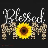 Blessed Mom Cheetah Sunflower Tote Bag thumb 4