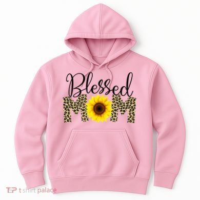 Blessed Mom Cheetah Sunflower Hoodie