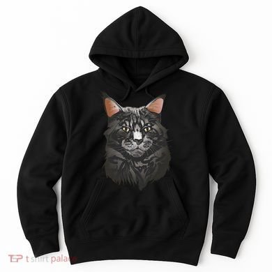 British Maine Coon Cat Portrait Hoodie