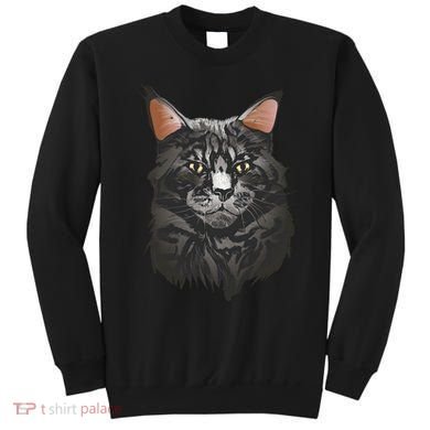 British Maine Coon Cat Portrait Sweatshirt