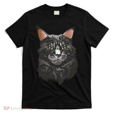 British Maine Coon Cat Portrait T-Shirt