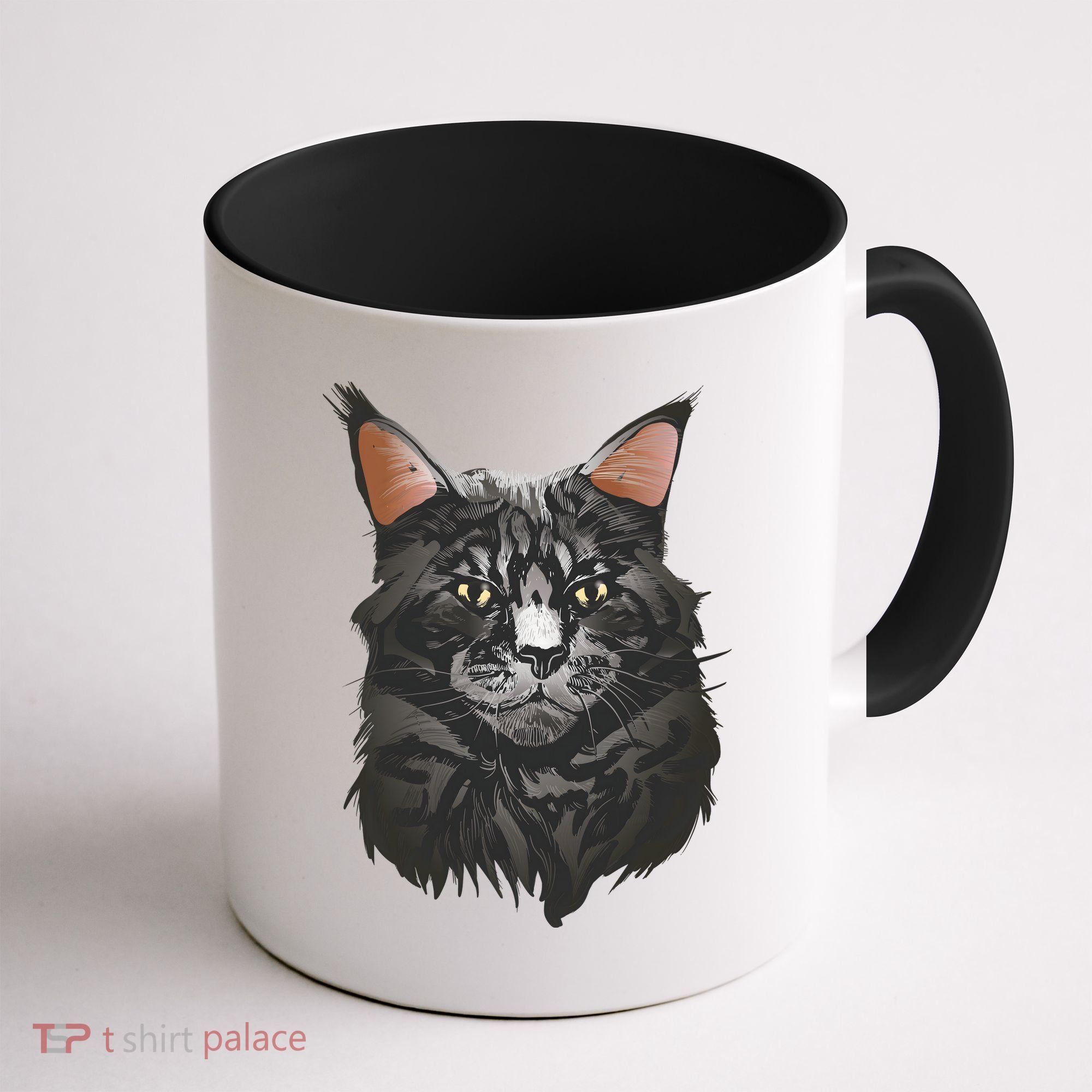 British Maine Coon Cat Portrait Coffee Mug