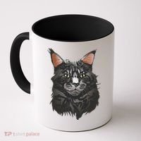 British Maine Coon Cat Portrait Coffee Mug thumb 0