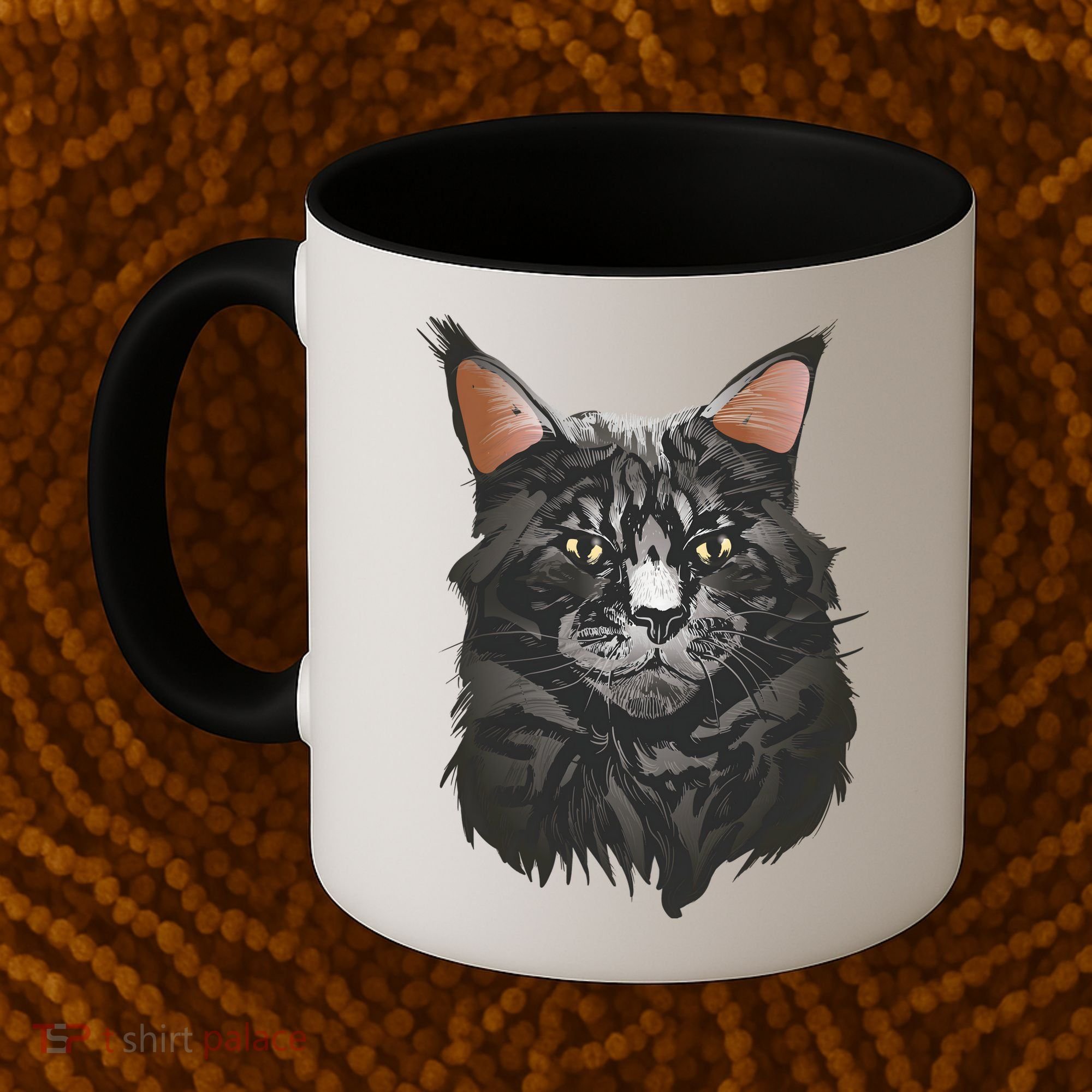 British Maine Coon Cat Portrait Coffee Mug
