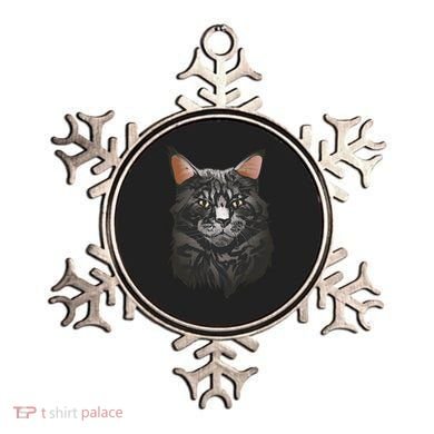British Maine Coon Cat Portrait Ornament
