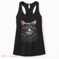 British Maine Coon Cat Portrait Women's Tank Top thumb 0
