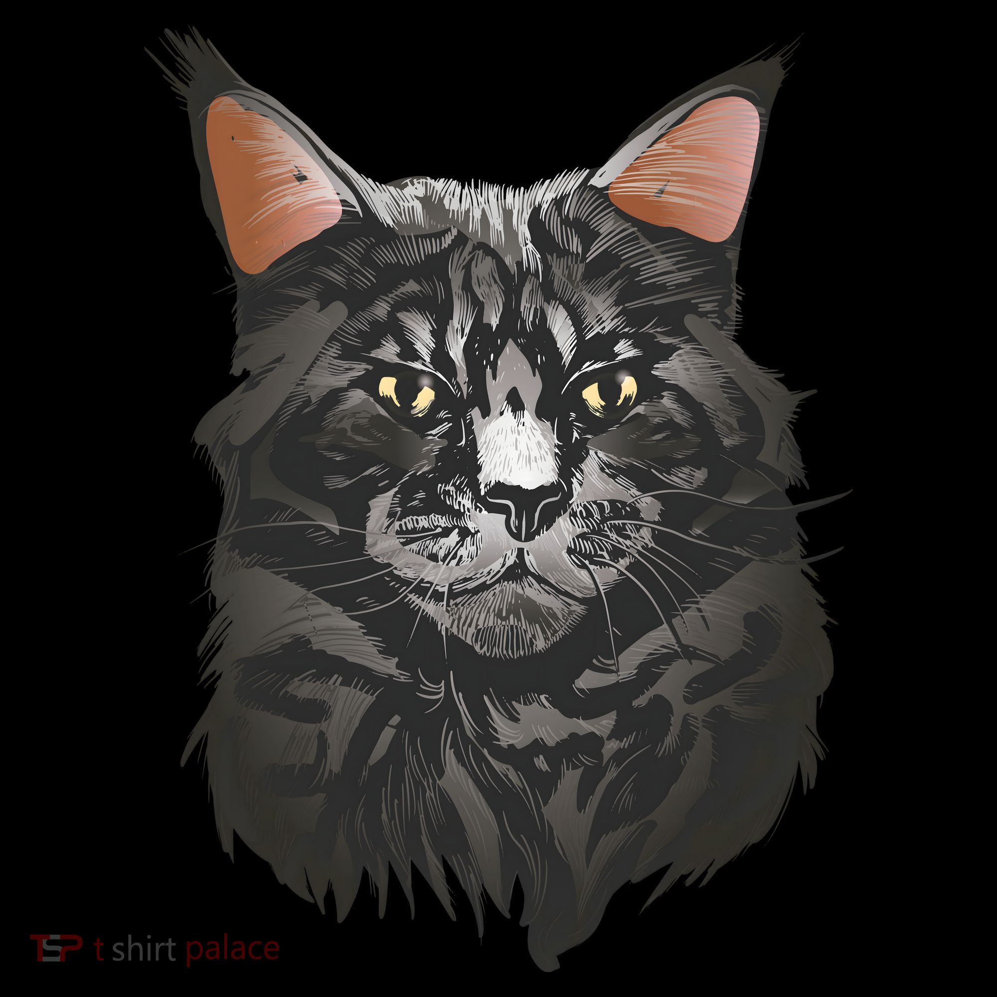 British Maine Coon Cat Portrait Women's Tank Top
