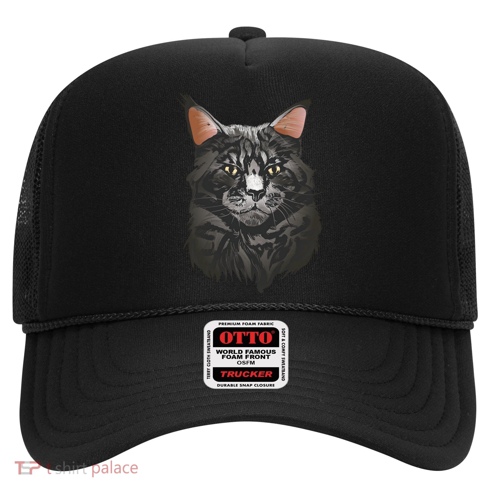 British Maine Coon Cat Portrait Hat