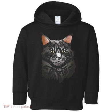 British Maine Coon Cat Portrait Toddler Hoodie