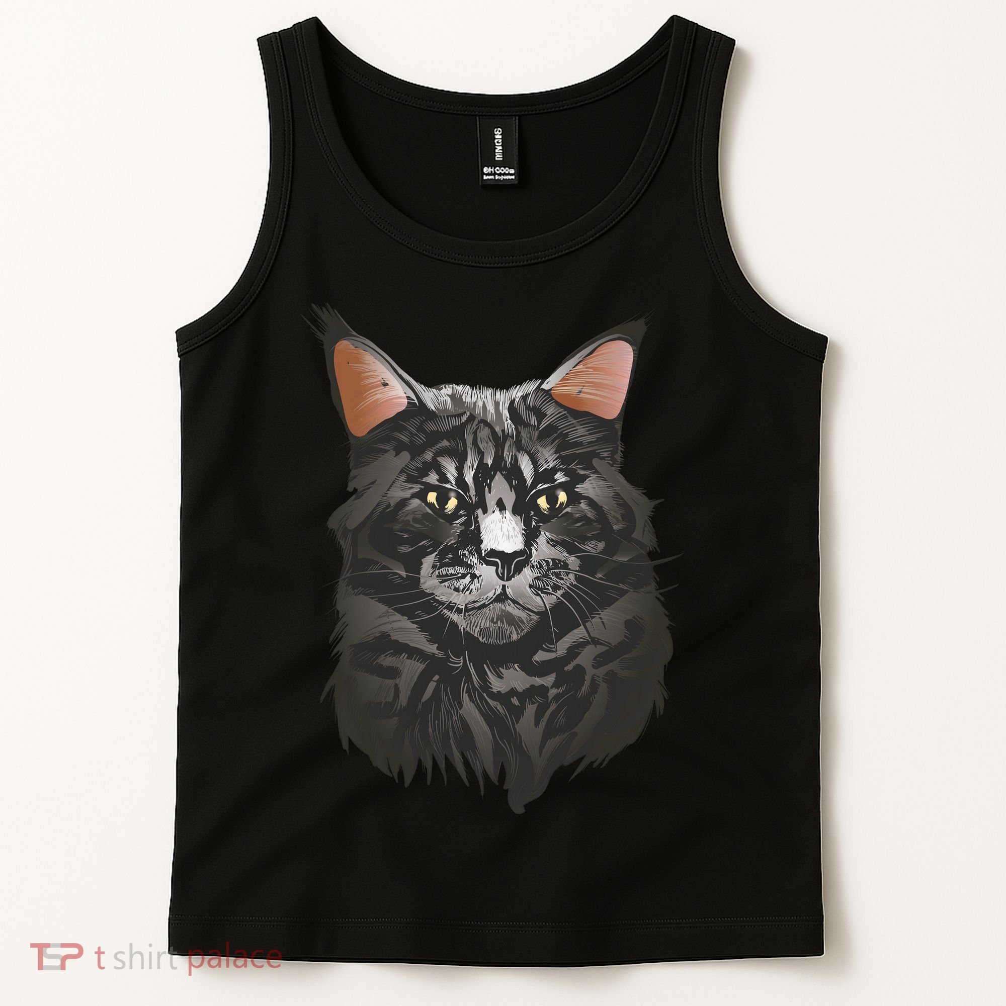British Maine Coon Cat Portrait Tank Top