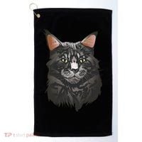 British Maine Coon Cat Portrait Golf Towel thumb 0