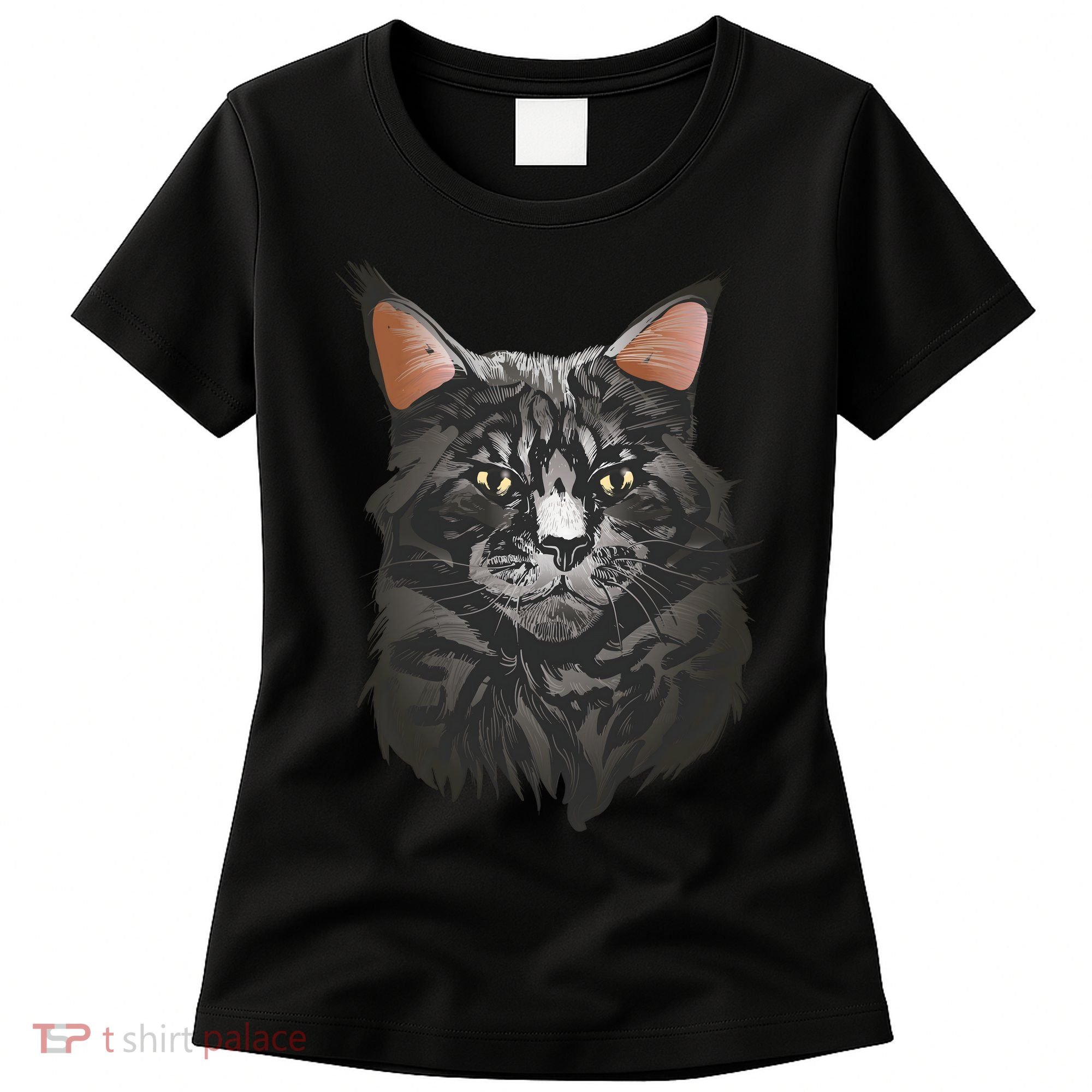 British Maine Coon Cat Portrait Women's T-Shirt