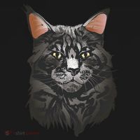 British Maine Coon Cat Portrait Kids Sweatshirt thumb 2
