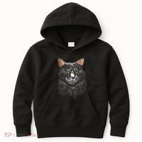 British Maine Coon Cat Portrait Kids Hoodie thumb 0